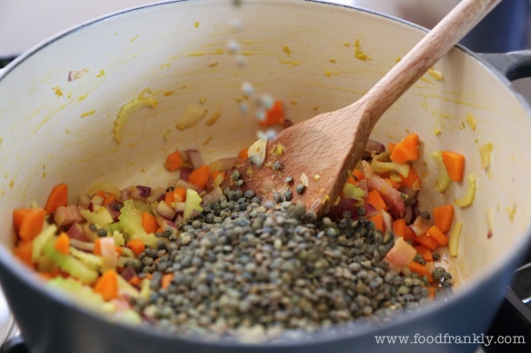 lentils and vegetables